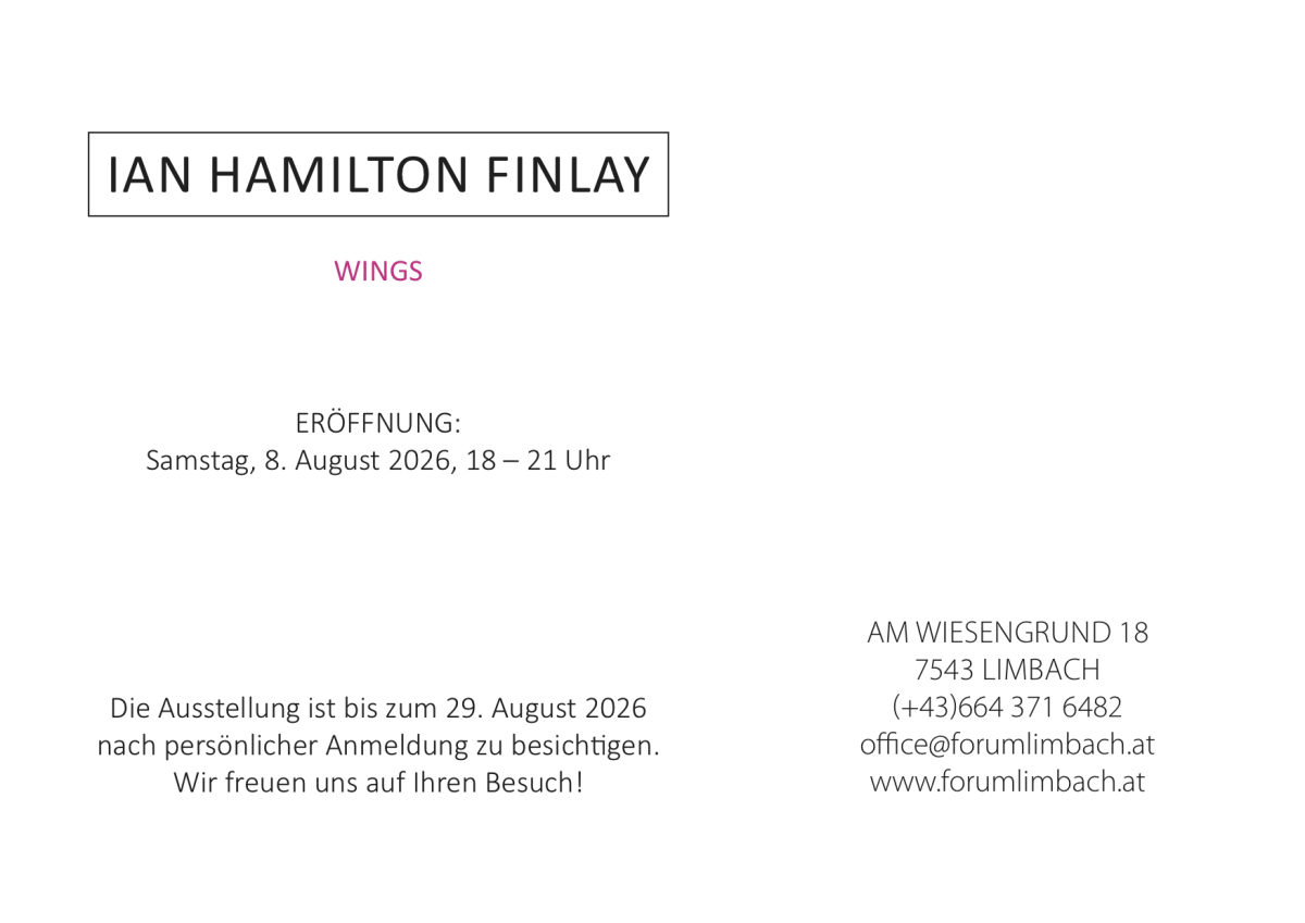 Einladungskarte_Ian Hamilton Finlay